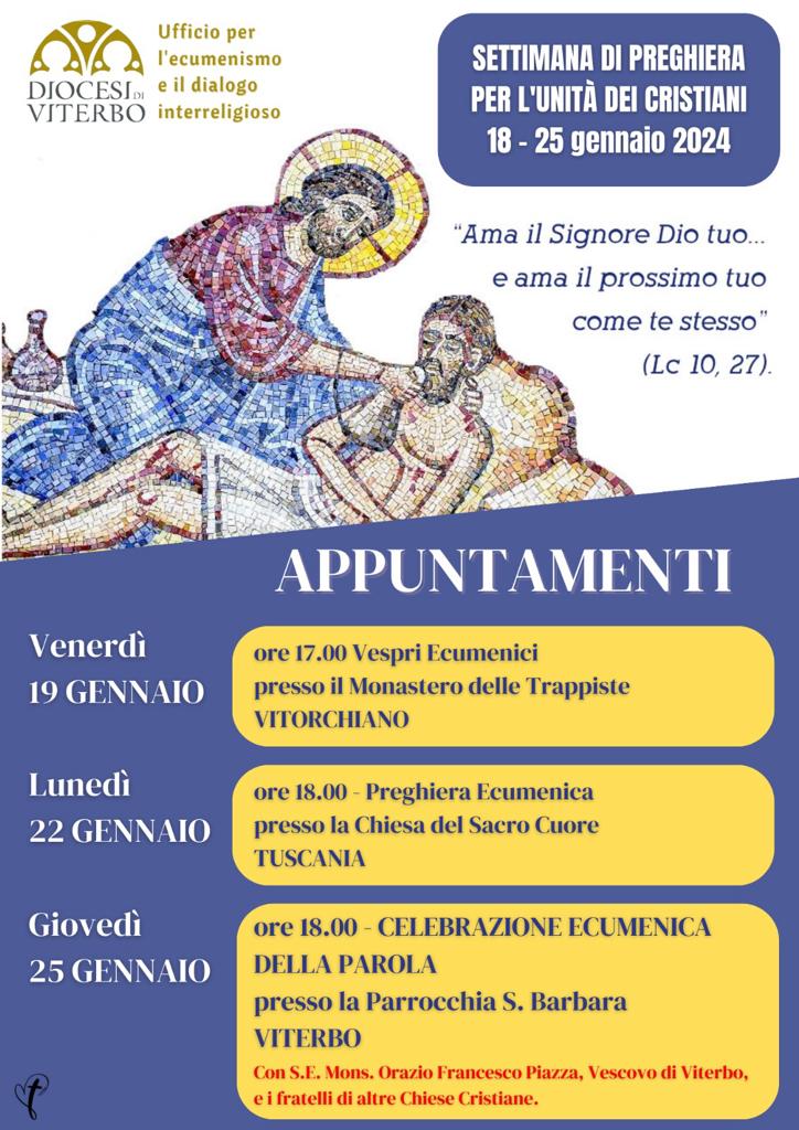 Preghiera Per L'unità Dei Cristiani Settimana di Preghiera per l’Unità dei Cristiani 2024